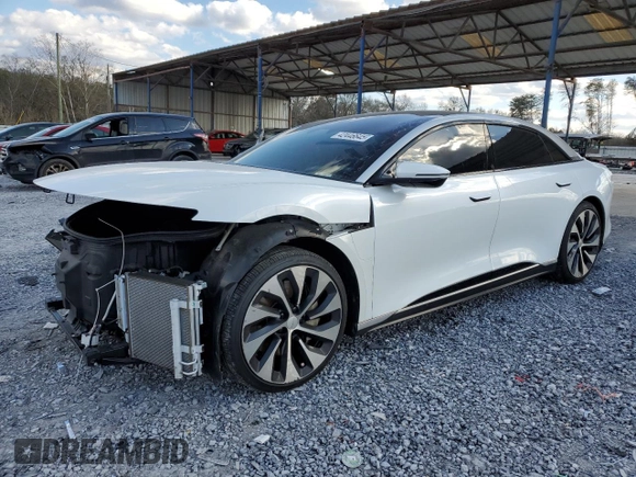2024 Lucid Air Touring z VIN 50EA1TEA4RA001840, wystawiony jako Copart lot #42446645 z przebiegiem 9899 mil mil oraz Szkody całkowita. Historia ofert i sprzedaży dostępna na DreamBid. Obrazek 1.