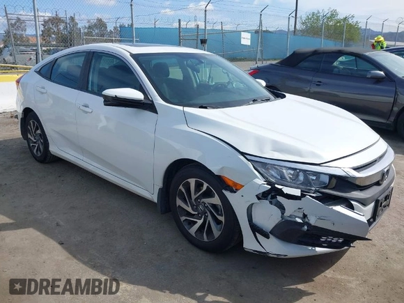 2017 Honda Civic EX z VIN 2HGFC2F76HH514686, wystawiony jako IAAI lot #41936117 z przebiegiem 56 711 mil mil oraz . Historia ofert i sprzedaży dostępna na DreamBid. Obrazek 1.