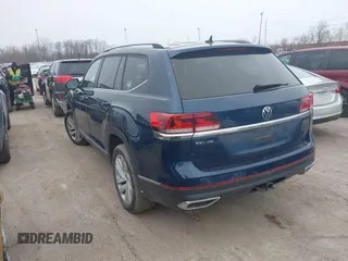 2021 Volkswagen Atlas SEL with VIN 1V2BR2CA8MC505723, listed as a IAAI auction lot 41423187 with 55,890 mi miles and . Bid and sale history available at DreamBid. Image 3.