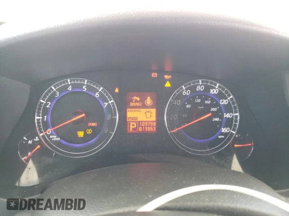 2008 Infiniti EX Journey with VIN JNKAJ09E38M300909, listed as a Copart auction lot 54041965 with 109,799 mi miles and Salvage Title. Bid and sale history available at DreamBid. Image 9.