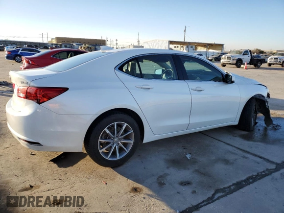 2020 Acura TLX w/Technology Pkg with VIN 19UUB1F58LA009856, listed as a Copart auction lot 89148575 with 0 mi miles and Salvage Title. Bid and sale history available at carsss.com. Image 3.
