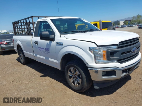 2018 Ford F-150 XL with VIN 1FTNF1CG9JKC41855, listed as a IAAI auction lot 41974456 with 330,339 mi miles and . Bid and sale history available at DreamBid. Image 1.
