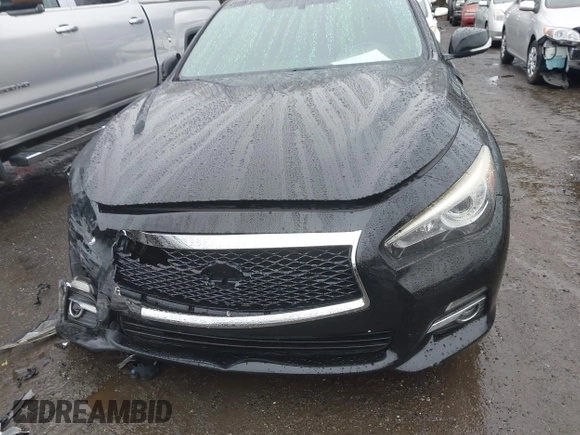 2015 Infiniti Q50 Premium with VIN JN1BV7AP9FM349709, listed as a IAAI auction lot 41976089 with 62,094 mi miles and . Bid and sale history available at DreamBid. Image 12.