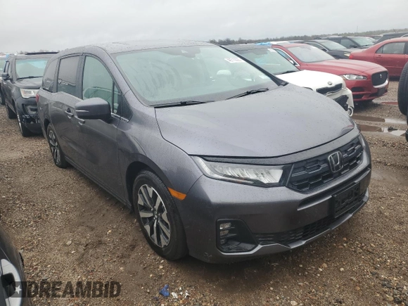 2025 Honda Odyssey EX-L with VIN 5FNRL6H63SB004123, listed as a Copart auction lot 49710025 with 3,854 mi miles and Salvage Title. Bid and sale history available at carsss.com. Image 4.