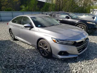 2021 Honda Accord EX-L with VIN 1HGCV1F55MA018972, listed as a Copart auction lot 56281255 with 33,581 mi miles and Salvage title. Bid and sale history available at DreamBid. Image 4.