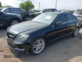 2013 Mercedes-Benz C-Class C 250 Sport with VIN WDDGF4HB8DR296080, listed as a IAAI auction lot 42118476 with 1 mi miles. Bid and sale history available at carsss.com. Image 2.