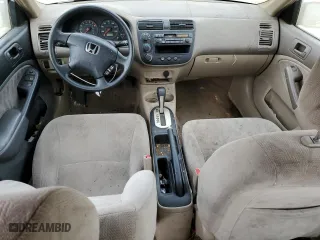 2001 Honda Civic LX with VIN JHMES16521S000353, listed as a Copart auction lot 47652345 with 0 mi miles and Salvage Title. Bid and sale history available at carsss.com. Image 8.