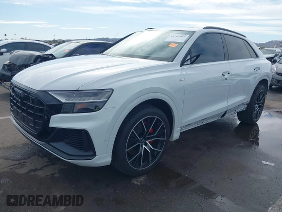 2019 Audi Q8 Prestige with VIN WA1FVAF14KD045661, listed as a IAAI auction lot 41797007 with 57,953 mi miles. Bid and sale history available at carsss.com. Image 18.