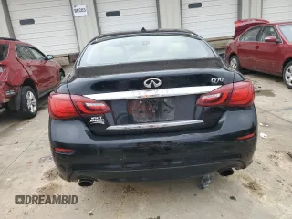 2017 Infiniti Q70 3.7 with VIN JN1BY1AP9HM740558, listed as a Copart auction lot 45380705 with 143,810 mi miles and Salvage title. Bid and sale history available at DreamBid. Image 6.