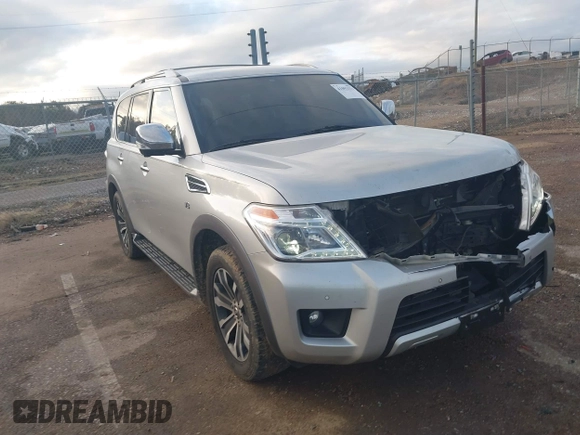 2018 Nissan Armada SV with VIN JN8AY2ND6J9057888, listed as a IAAI auction lot 41092571 with 143,263 mi miles. Bid and sale history available at carsss.com. Image 19.