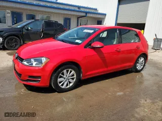 2016 Volkswagen Golf TSI SE with VIN 3VW217AU3GM065008, listed as a Copart auction lot 53892935 with 42,482 mi miles and Salvage Title. Bid and sale history available at carsss.com. Image 1.