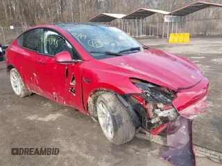 2023 Tesla Model Y Long Range with VIN 7SAYGDEE7PF672887, listed as a IAAI auction lot 41744398 with Not Provided miles. Bid and sale history available at carsss.com. Image 1.