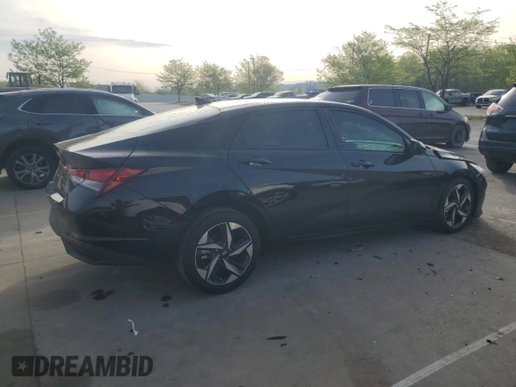 2023 Hyundai Elantra SEL with VIN KMHLS4AG5PU586509, listed as a Copart auction lot 54062625 with 15,961 mi miles and Salvage title. Bid and sale history available at DreamBid. Image 3.
