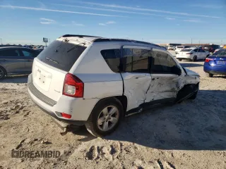 2013 Jeep Compass High Altitude Edition with VIN 1C4NJCEAXDD102460, listed as a Copart auction lot 81736874 with 122,462 mi miles and Salvage Title. Bid and sale history available at carsss.com. Image 3.