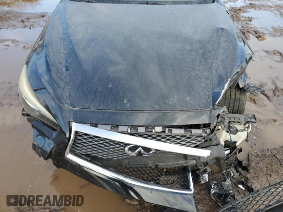 2017 Infiniti Q50 3.0t Sport with VIN JN1EV7AR9HM830609, listed as a Copart auction lot 42365495 with 84,481 mi miles and Salvage Title. Bid and sale history available at carsss.com. Image 11.