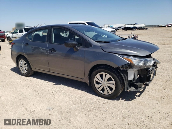 2024 Nissan Versa S with VIN 3N1CN8DV4RL817073, listed as a Copart auction lot 52411865 with 34,464 mi miles and Salvage Title. Bid and sale history available at carsss.com. Image 4.