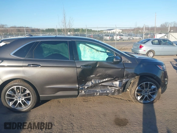 2015 Ford Edge Titanium with VIN 2FMPK4K87FBB77277, listed as a IAAI auction lot 41795760 with 164,844 mi miles. Bid and sale history available at carsss.com. Image 13.