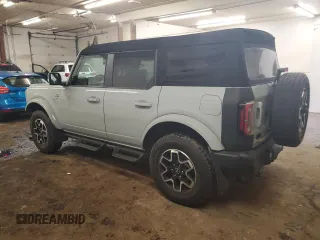 2022 Ford Bronco with VIN 1FMEE5DP1NLB37039, listed as a Copart auction lot 46479505 with 17,494 mi miles and Salvage Title. Bid and sale history available at DreamBid. Image 2.