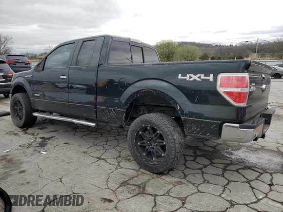 2014 Ford F-150 XL with VIN 1FTFX1ET9EFB82879, listed as a Copart auction lot 49855315 with 142,217 mi miles and Salvage title. Bid and sale history available at DreamBid. Image 2.