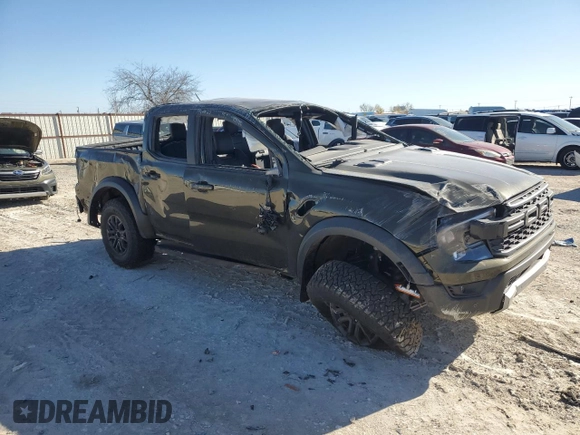 2024 Ford Ranger Raptor with VIN 1FTER4LR0RLE63278, listed as a Copart auction lot 86974754 with 1,018 mi miles and Non Repairable. Bid and sale history available at carsss.com. Image 4.