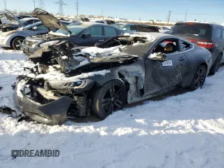 2019 BMW 8 Series M850i xDrive z VIN WBABC4C57KBJ35799, wystawiony jako Copart lot #85786014 z przebiegiem Nie podano mil oraz Szkoda całkowita • Salvage title. Historia ofert i sprzedaży dostępna na DreamBid. Obrazek 1.