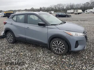 2021 Nissan Kicks SV with VIN 3N1CP5CV0ML470067, listed as a Copart auction lot 45164195 with 35,166 mi miles and Salvage Title. Bid and sale history available at DreamBid. Image 4.