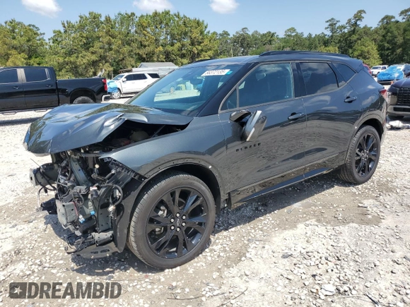 2020 Chevrolet Blazer RS z VIN 3GNKBERS9LS538981, wystawiony jako Copart lot #56372135 z przebiegiem 30 152 mil mil oraz Szkoda całkowita • Salvage title. Historia ofert i sprzedaży dostępna na DreamBid. Obrazek 1.