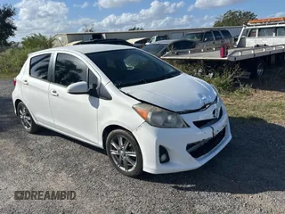 2012 Toyota Yaris L with VIN JTDKTUD36CD523080, listed as a Copart auction lot 80987914 with 134,041 mi miles and Clean Title. Bid and sale history available at carsss.com. Image 1.
