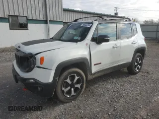 2020 Jeep Renegade Trailhawk z VIN ZACNJBC19LPL84536, wystawiony jako Copart lot #80932294 z przebiegiem 45 881 mil mil oraz Szkoda całkowita • Salvage title. Historia ofert i sprzedaży dostępna na DreamBid. Obrazek 1.