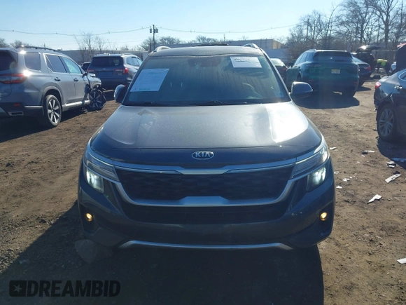 2021 Kia Seltos EX with VIN KNDERCAA6M7168713, listed as a IAAI auction lot 41671364 with 48,678 mi miles. Bid and sale history available at carsss.com. Image 12.