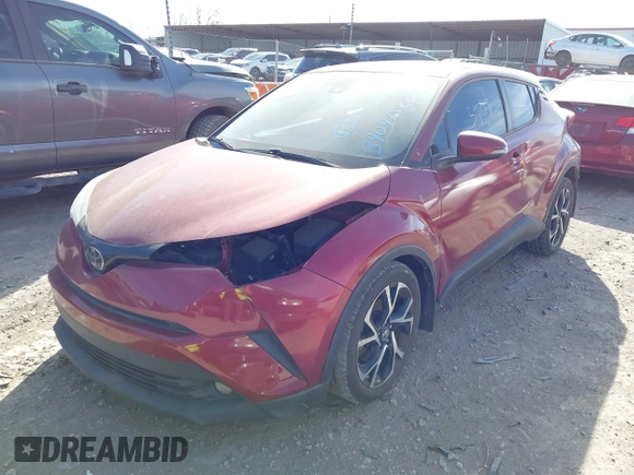 2018 Toyota C-HR XLE with VIN NMTKHMBX3JR059057, listed as a IAAI auction lot 41810801 with 124,246 mi miles. Bid and sale history available at carsss.com. Image 17.