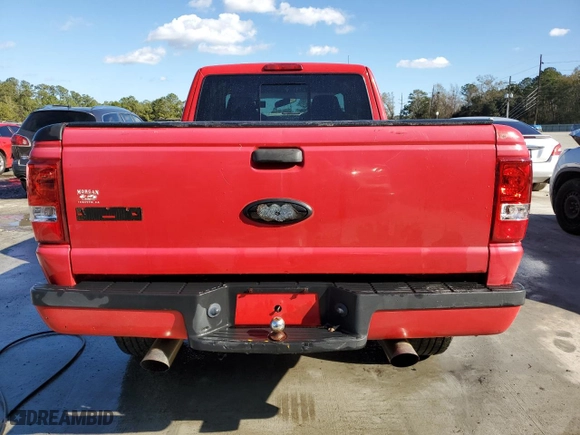 2006 Ford Ranger STX with VIN 1FTYR44E56PA01702, listed as a Copart auction lot 87126624 with 283,374 mi miles and Salvage Title. Bid and sale history available at carsss.com. Image 6.