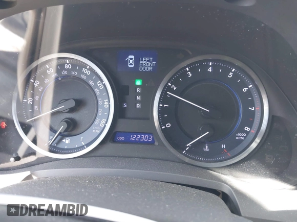 2013 Lexus IS 250 with VIN JTHBF5C29D5192589, listed as a IAAI auction lot 42018276 with 122,303 mi miles and . Bid and sale history available at DreamBid. Image 7.