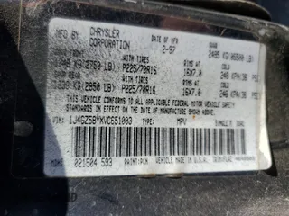 1997 Jeep Grand Cherokee Laredo with VIN 1J4GZ58YXVC651003, listed as a Copart auction lot 78621814 with 0 mi miles and Salvage Title. Bid and sale history available at carsss.com. Image 28.