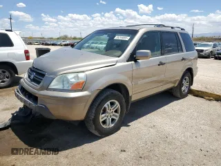 2005 Honda Pilot EX-L z VIN 5FNYF18545B036449, wystawiony jako Copart lot #56249885 z przebiegiem 138 171 mil mil oraz Szkody całkowita. Historia ofert i sprzedaży dostępna na DreamBid. Obrazek 1.