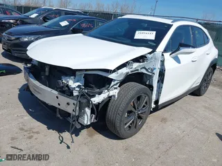2019 Lexus UX with VIN JTHU9JBH2K2011457, listed as a IAAI auction lot 41894143 with 55,826 mi miles. Bid and sale history available at carsss.com. Image 2.