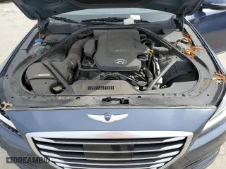 2015 Hyundai Genesis 3.8L with VIN KMHGN4JE4FU089344, listed as a Copart auction lot 49000875 with 80,521 mi miles and Salvage Title. Bid and sale history available at carsss.com. Image 11.
