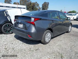 2022 Toyota Prius L Eco with VIN JTDKAMFU3N3174447, listed as a IAAI auction lot 41835177 with 56,559 mi miles. Bid and sale history available at carsss.com. Image 4.