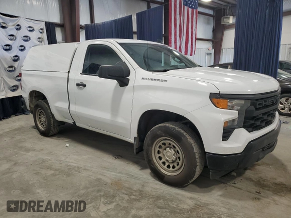 2023 Chevrolet Silverado 1500 Work Truck with VIN 3GCNAAEK1PG351816, listed as a Copart auction lot 52516055 with 196,377 mi miles and Clean Title. Bid and sale history available at carsss.com. Image 4.