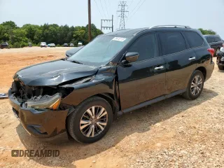 2020 Nissan Pathfinder SV with VIN 5N1DR2BM2LC582653, listed as a Copart auction lot 59415115 with 115,522 mi miles and Salvage title. Bid and sale history available at DreamBid. Image 1.