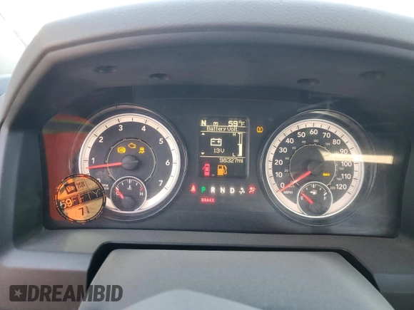 2017 Ram 1500 Tradesman with VIN 1C6RR7FTXHS654681, listed as a Copart auction lot 77529574 with 98,327 mi miles and Clean title. Bid and sale history available at DreamBid. Image 9.