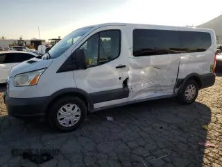 2015 Ford Transit XL with VIN 1FMZK1ZM8FKB27648, listed as a Copart auction lot 81830474 with 34,186 mi miles and Salvage Title. Bid and sale history available at carsss.com. Image 1.