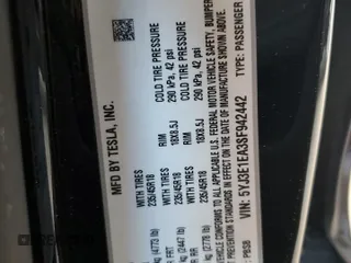 2025 Tesla Model 3 Long Range with VIN 5YJ3E1EA3SF942442, listed as a Copart auction lot 57716185 with Not provided miles and Non repairable. Bid and sale history available at DreamBid. Image 12.
