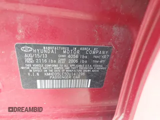 2013 Hyundai Elantra с VIN KMHD35LE5DU141296, выставлен на аукционе IAAI как лот 42531078 с пробегом 273 361 миль миль и . История ставок и продаж доступна на DreamBid. Изображение 9.