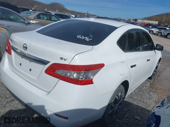 2015 Nissan Sentra S with VIN 3N1AB7AP2FY250621, listed as a IAAI auction lot 41864359 with 132,577 mi miles. Bid and sale history available at carsss.com. Image 4.