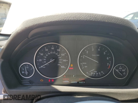 2015 BMW 3 Series 320i xDrive with VIN WBA3C3G56FNT51933, listed as a Copart auction lot 52013535 with 102,826 mi miles and Salvage Title. Bid and sale history available at carsss.com. Image 9.
