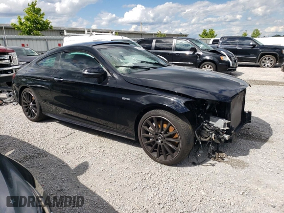 2021 Mercedes-Benz C 43 AMG with VIN W1KWJ6EB5MG099731, listed as a Copart auction lot 56369644 with 38,062 mi miles and Salvage title. Bid and sale history available at DreamBid. Image 4.