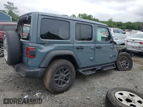 2024 Jeep Wrangler Sport S with VIN 1C4PJXDG8RW314162, listed as a Copart auction lot 60823865 with Not provided miles and Salvage title. Bid and sale history available at DreamBid. Image 3.