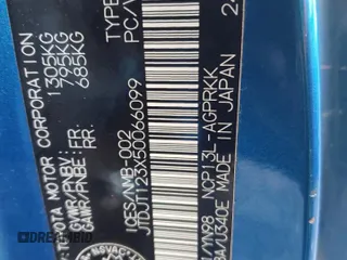 2005 Toyota ECHO z VIN JTDJT123X50066099, wystawiony jako Copart lot #74203284 z przebiegiem 134 249 mil mil oraz Szkoda całkowita • Salvage title. Historia ofert i sprzedaży dostępna na DreamBid. Obrazek 13.