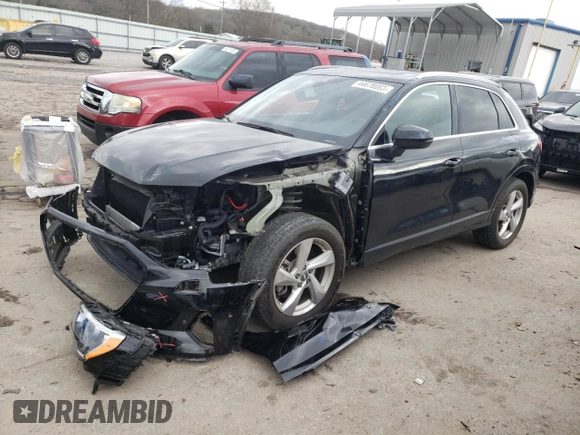 2020 Audi Q3 Premium with VIN WA1AECF39L1113348, listed as a Copart auction lot 44678063 with 18,375 mi miles. Bid and sale history available at carsss.com. Image 1.